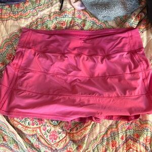 NWOT Lululemon Pace Rival Skirt Regular Length in Sonic Pink Size 10